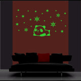 Green vinyl peel-and-stick kids room decor wall sticker, 58x32cm, relaxing and calming radium design, perfect for green themed bedroom walls