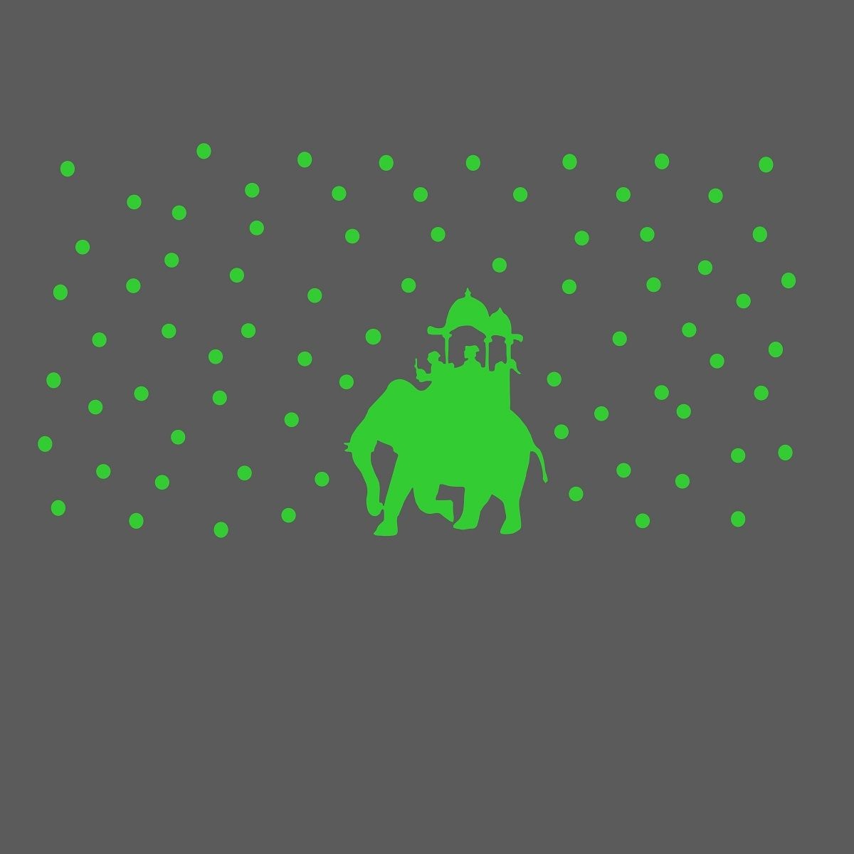 Green vinyl radium wall sticker for kids room decor, peel and stick, 74x39cm size. Calming and relaxing alternative to electric night lights