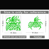 Green Decorative Radium Wall Sticker - GillKart