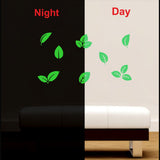 Green decorative vinyl wall sticker, peel-and-stick design, size 61x33cm, energy-efficient radium alternative for calming bedroom decor