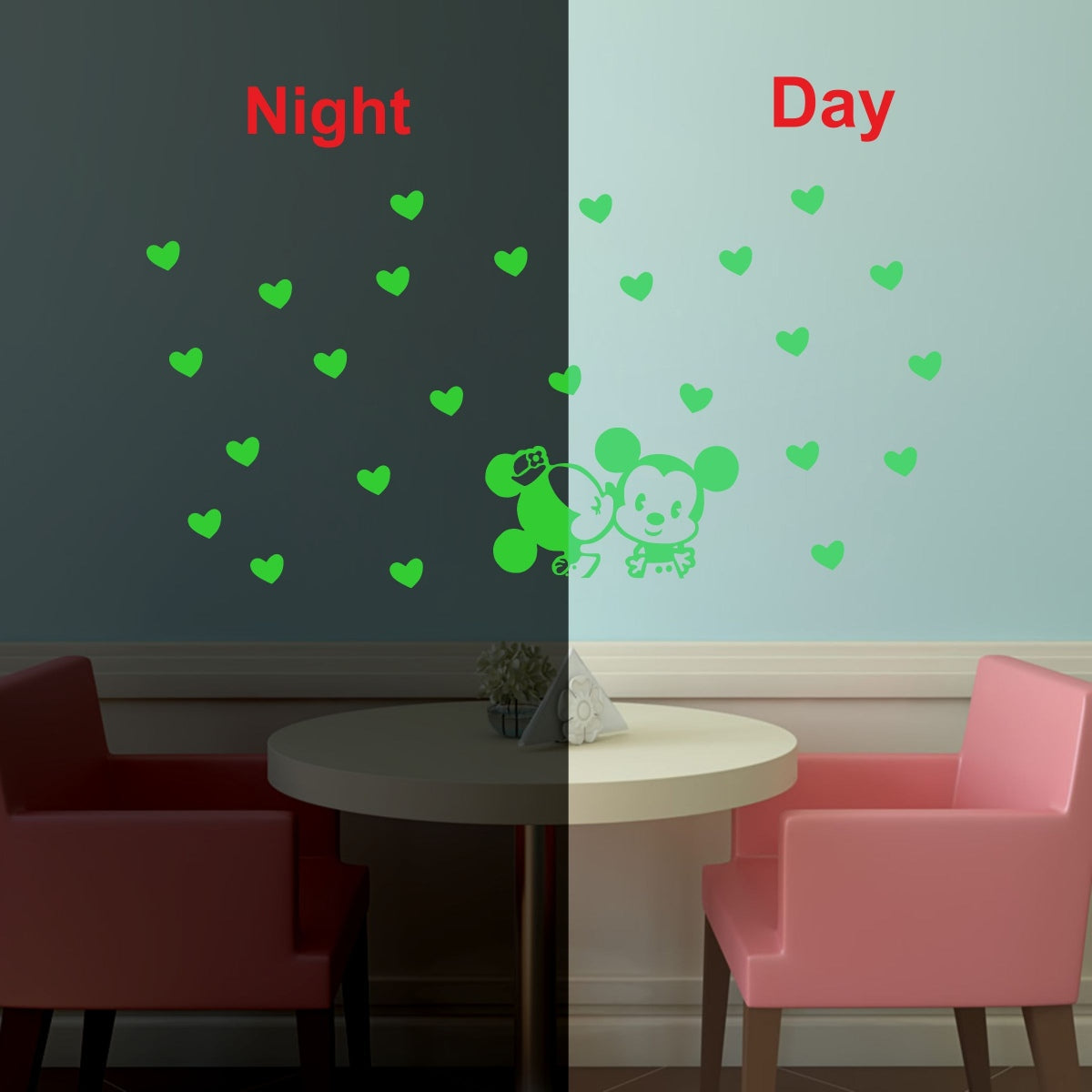 Green Kids Room Decor Radium Wall Sticker - GillKart