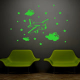 Green Kids Room Decor Radium Wall Sticker - GillKart
