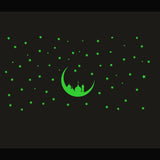 Green Decorative Radium Wall Sticker - GillKart