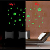 Green Galaxy Of Stars Radium Wall Sticker - GillKart