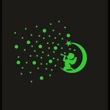 Green Decorative Radium Wall Sticker - GillKart
