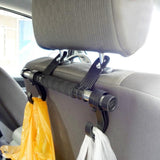 Pack Of_3 Multi Purpose Chair Back Long Handle Double Hook (Color: Assorted) - GillKart