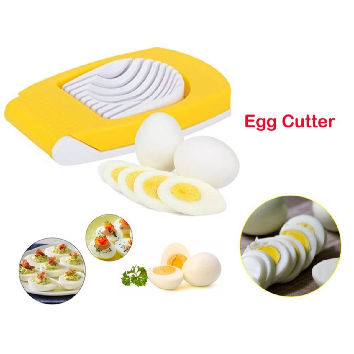 Pack Of_3 Premium Egg Cutter (Color: Assorted) - GillKart