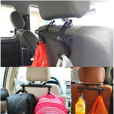 Pack Of_3 Multi Purpose Chair Back Long Handle Double Hook (Color: Assorted) - GillKart