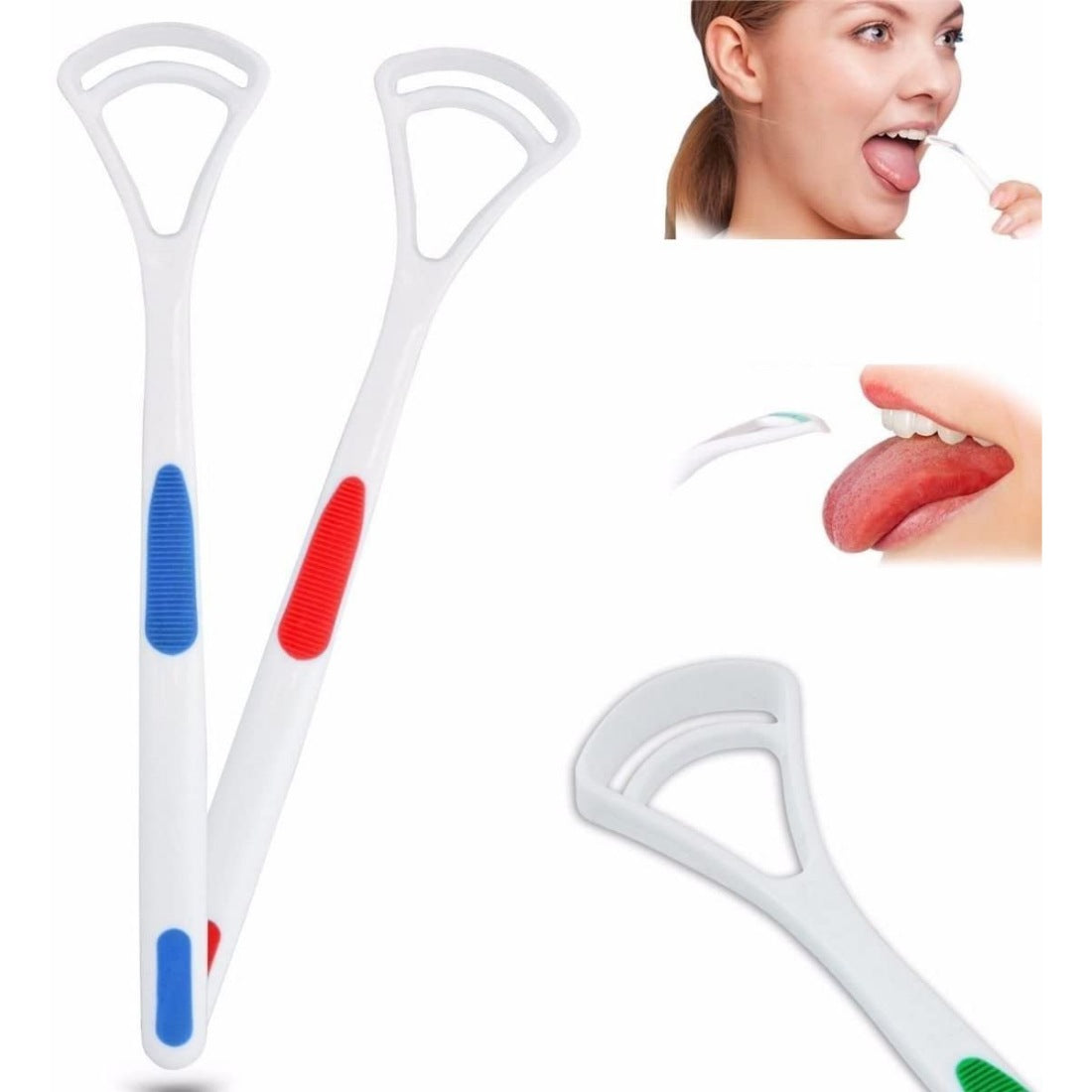 Pack Of_3 Tongue Cleaner(2 Pcs Set) (Color: Assorted) - GillKart
