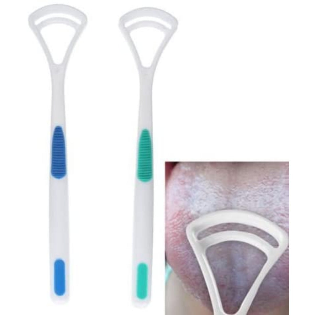 Pack Of_3 Tongue Cleaner(2 Pcs Set) (Color: Assorted) - GillKart