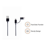 2_In_1 Usb Cable (Micro Usb To Type_C (Color: Assorted) - GillKart