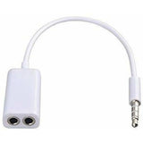 Pack Of_3 Dual Earphones Handsfree Connector (Color: Assorted) - GillKart