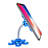Pack Of_5 Phone Sucking Stand Flower Shape Cell Phone Holder (Color: Assorted) - GillKart