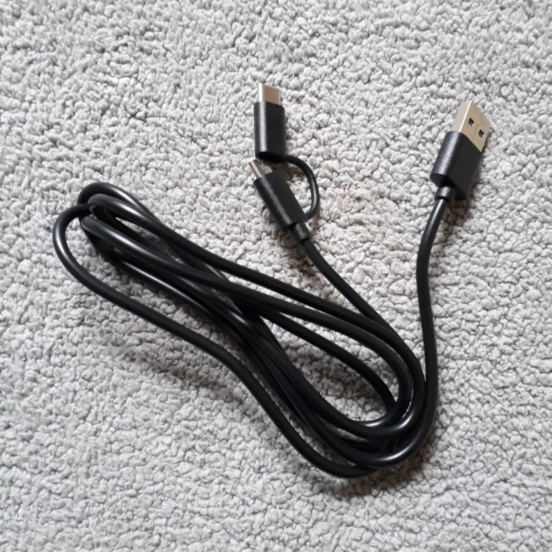2_In_1 Usb Cable (Micro Usb To Type_C (Color: Assorted) - GillKart