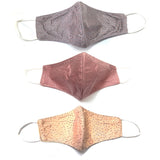 Pack of 3_Generic Net Type Cotton Mask (Color: Assorted) - GillKart