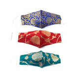 Pack of 2_Generic Wedding Stylish Cotton Mask (Color: Assorted) - GillKart