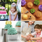Pack Of 2_(12 Pieces Set)_Cake Decorating Nozzle (Color: Assorted) - GillKart