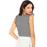 Women's 95% Polyester 5% Spendex Western Wear Tops (Grey) - GillKart