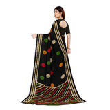 Women's Faux Georgette Saree With Blouse (Multicolor, 5-6Mtrs) - GillKart