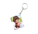 Pack Of 3_ Sister Love One Side Printed Rectangle Designer Keychain (White) - GillKart