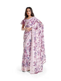 Women's Georgette Saree With Blouse (Pink, 5-6mtrs) - GillKart