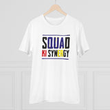Men's PC Cotton Squed Ki Syneagy Printed T Shirt (Color: White, Thread Count: 180GSM) - GillKart