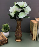 Artificial Flowers Bunch Bouquet Of 7 Poppy Flowers For Home Decoration (White, Material:Silk, Polyester) - GillKart