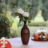 Pack Of_2 Artificial White Velvet Rose Flower Stem With Bud For Home Decoration (White, Material:Silk, Polyester) - GillKart