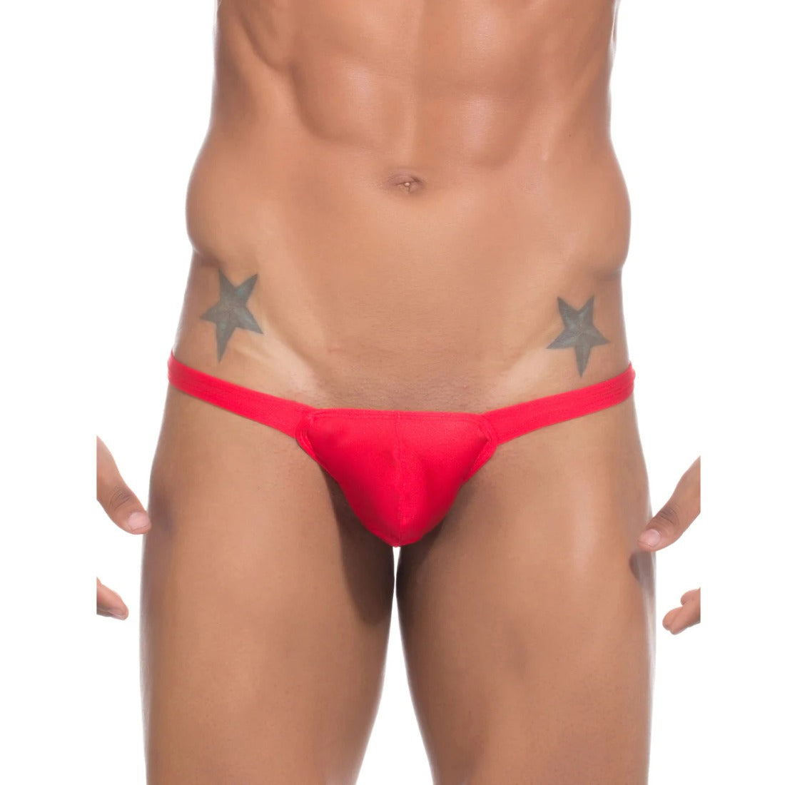 Red cotton spandex men's exotic underwear for enhanced sex appeal