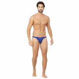 Blue cotton spandex hip-cut briefs underwear - comfortable, contoured support, all-day fresh technology