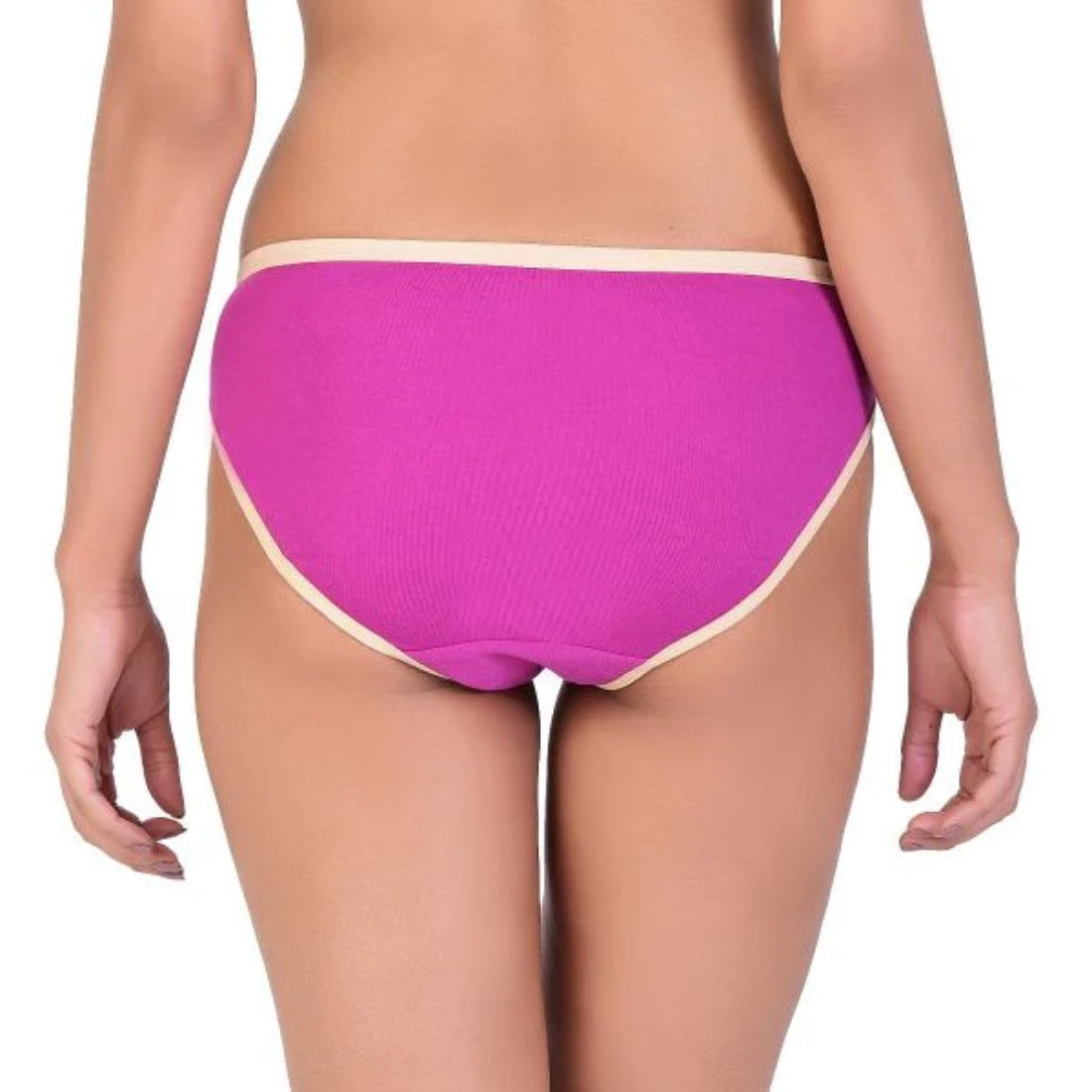 Women's Pack Of 3 Cotton Bikini Panty (Wine Pink) - GillKart