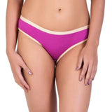 Women's Pack Of 3 Cotton Bikini Panty (Wine Pink) - GillKart