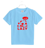 Sky Blue cotton boys half sleeve t-shirt, casual clothing for active play