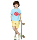 Boys Cotton Adorable Baby Half Sleeve TShirt (Sky Blue) - GillKart