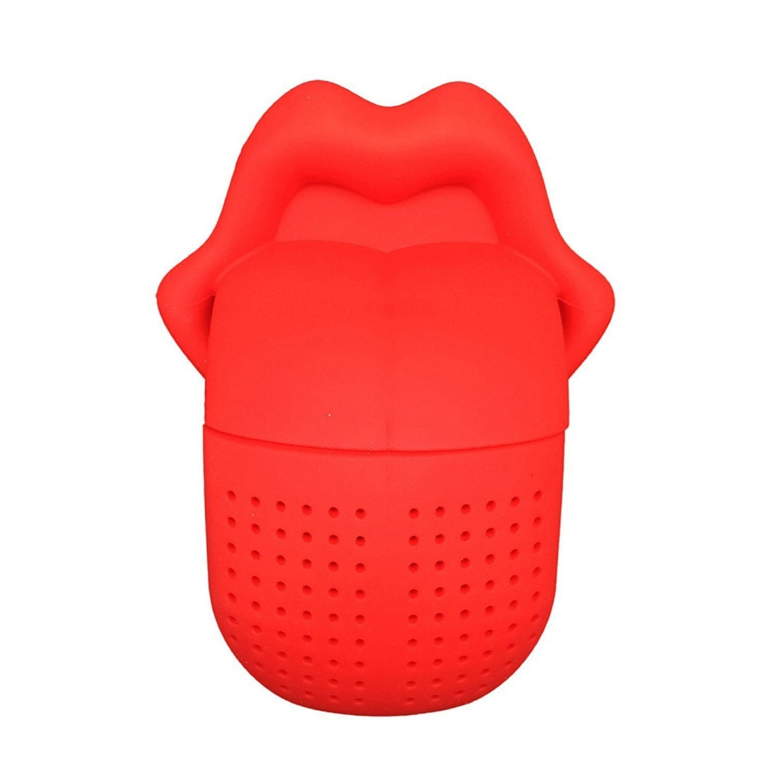 Tongue Shaped Big Lips Tea Maker Food Grade Silicone Tea Strainer (Assorted) - GillKart