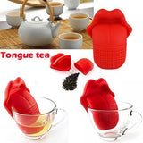 Tongue Shaped Big Lips Tea Maker Food Grade Silicone Tea Strainer (Assorted) - GillKart