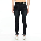 Men's Straight Fit Denim Mid Rise Jeans (Blue) - GillKart