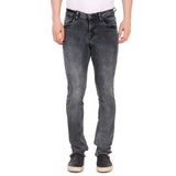 Men's Straight Fit Denim High Rise Bootcut Stretchable Jeans (Black) - GillKart
