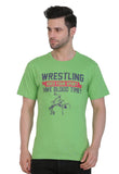 Men's Cotton Jersey Round Neck Printed Tshirt (Pale Green) - GillKart