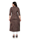 Women's Cotton Printed Straight Kurti (Multi Color) - GillKart