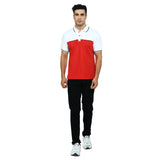 Men's Cotton Blend Half Sleeve Polo Tshirt (White) - GillKart