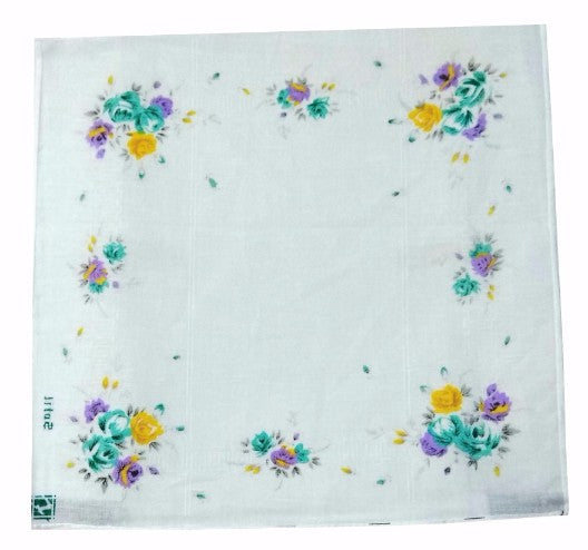 Pack Of_8 White Fashion Medium Size Handkerchiefs (Color: Assorted) - GillKart