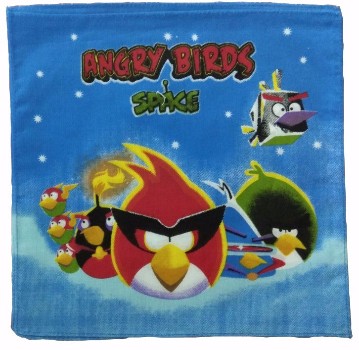 Pack Of_8 Angry Bird Small Size Handkerchiefs (Color: Assorted) - GillKart