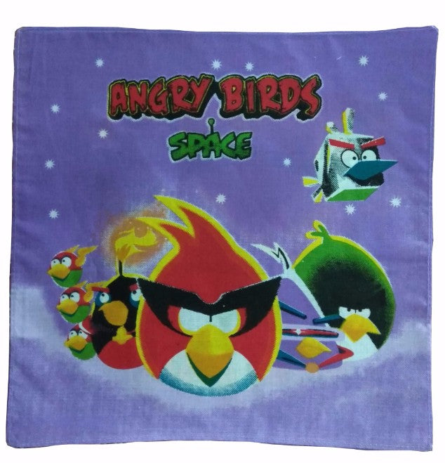 Pack Of_8 Angry Bird Small Size Handkerchiefs (Color: Assorted) - GillKart