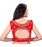 Women's Sleeveless Phantom Readymade Blouse (Orange, Free Size: Up To 34 Inch) - GillKart