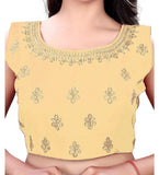Women's Sleeveless Phantom Readymade Blouse (Beige, Free Size: Up To 34 Inch) - GillKart