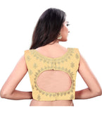 Women's Sleeveless Phantom Readymade Blouse (Beige, Free Size: Up To 34 Inch) - GillKart