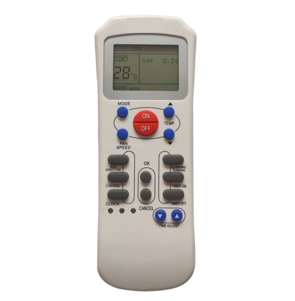 Remote No. 125, Compatible with Aux AC Remote Control (Exactly Same Remote will Only Work) - GillKart