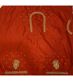 Women's Cotton Silk Self Design Unstitched Blouse Piece (Red, 80-100 cm) - GillKart