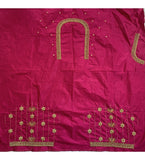 Women's Cotton Silk Self Design Unstitched Blouse Piece (Pink, 80-100 cm) - GillKart